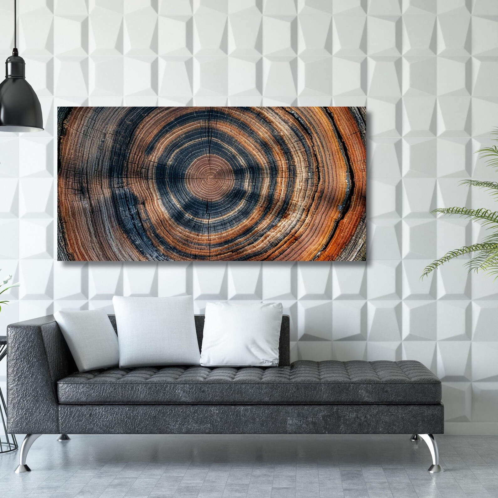 Natural Tree Rings Canvas Wall Art Elegant Natural Wall Art Great ...