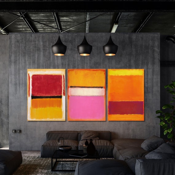 Set of 3 Mark Rothko Canvas Print Abstract Art,Minimalism Painting,Rothko Canvas,Rothko Poster,Rothko Poster Print,Painting,Rothko Expensive