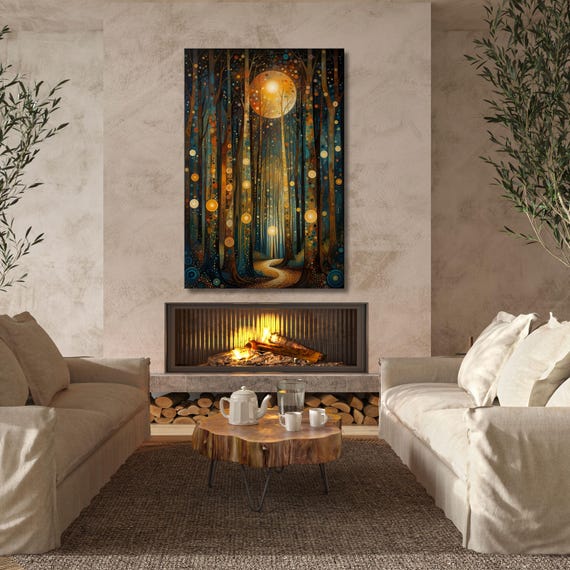 Gustav Klimt Flower Garden Canvas Print, Klimt Painting Poster, Museum Wall Art, Art Nouveau Floral Wall Decor, Flower Market Art Print gift