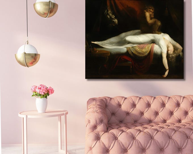 Henry Fuseli The Nightmare Canvas Wall Art Reproduction Decor