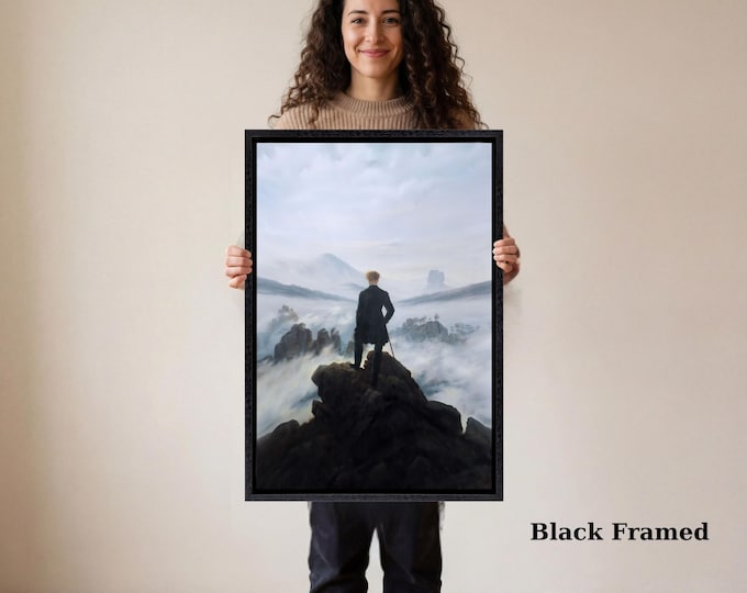 Wanderer Above the Sea of Fog Print Caspar David Friedrich Romanticism Poster Design