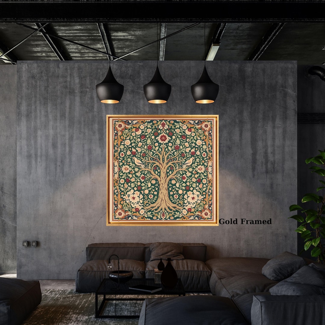 William Morris Tree of Life Canvas Print Vintage Wall Art Arts and ...