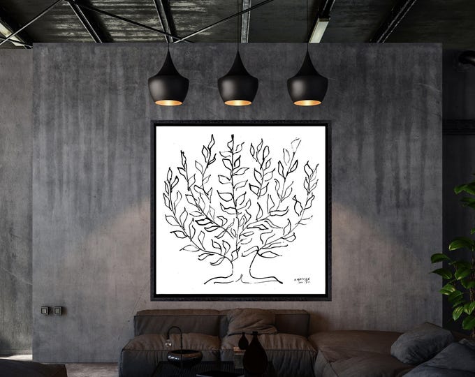 The Plain Tree Canvas Henri Matisse Canvas print, plane tree line Square Wall Art print, Matisse Wall Art Symbolic Artwork Abstract Canvas