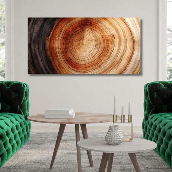 Tree Rings Canvas Wall Art Elegant Natural Wall Art Great Design Solution for Echo Tree Ring Print stump,Tree ring Wood Canvas art Texture