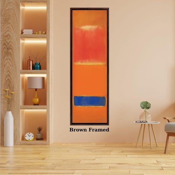 Long Narrow Canvas Wall Art Vertical Mark Rothko Canvas Art Famous Art,Canvas Large Wall Art,Vintage Art,Rothko Prints,Rothko Exhibition art