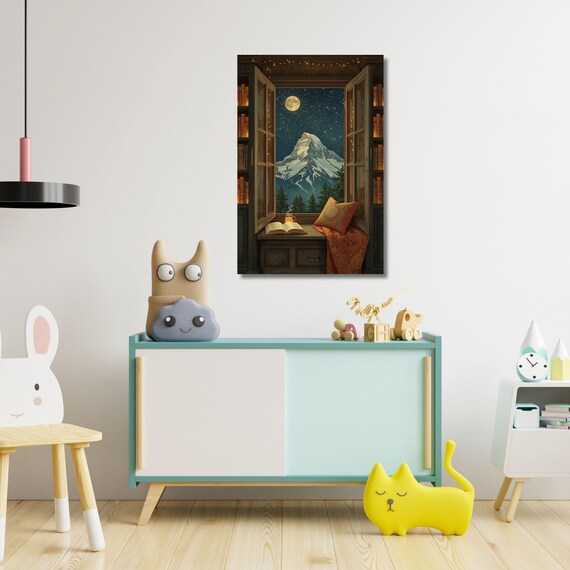 Night Court Canvas Wall Art Fantasy Book DIY Art Set,Acrylic Painting for Adults, Bookish Gift for Readers, DIY Fantasy Decor Paint Wall Art