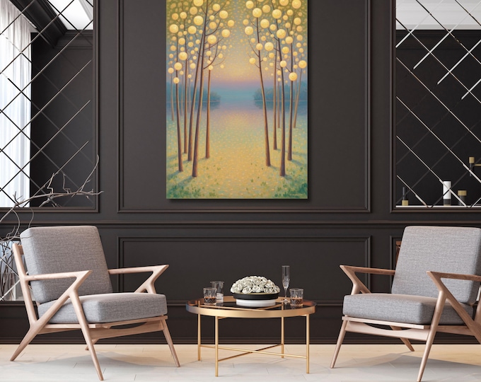 Gustav Klimt Canvas Wall Art Klimt Print,Klimt Canvas Poster Gustav Klimt Poster Klimt Exhibition Painting Flower Garden Flower Market gift