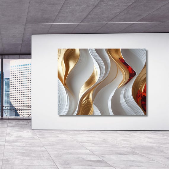 Abstract Canvas wall art, Luxury Art, Abstract Decor, Oversize Canvas, Contemporary Art Marble Canvas Black Gold Marble Decor Wall art gift