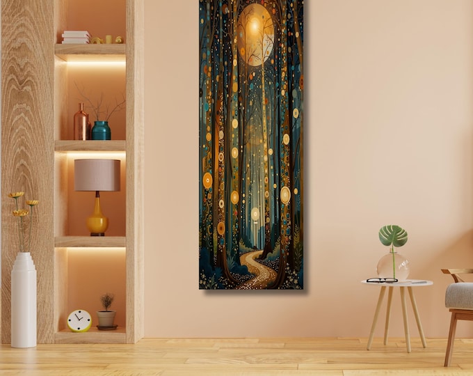 Vertical Forest Canvas Print: Tall Tree, Mountain Wall Art