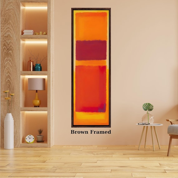 Long Narrow Canvas Wall Art Vertical Mark Rothko Canvas Art Famous Art,Canvas Large Wall Art,Vintage Art,Rothko Prints,Rothko Exhibition art