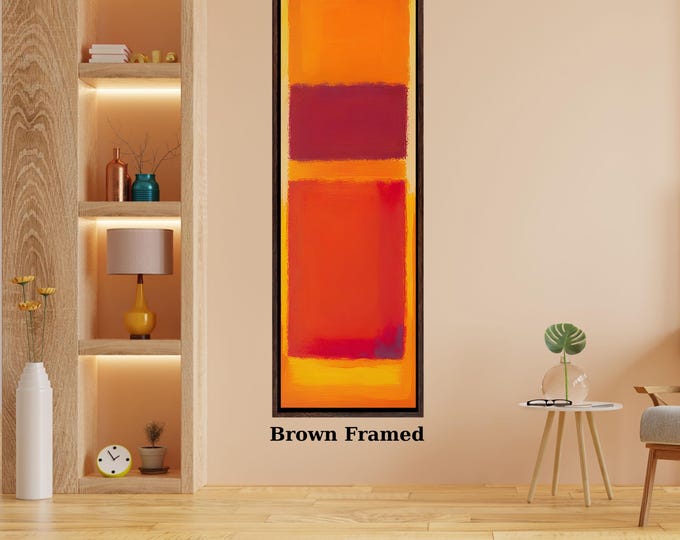 Long Narrow Canvas Wall Art Vertical Mark Rothko Canvas Art Famous Art,Canvas Large Wall Art,Vintage Art,Rothko Prints,Rothko Exhibition art