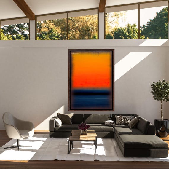 Rothko Canvas Wall Art Rothko Poster ,Museum Quality Abstract Mark Rothko Poster,Rothko Wall Art, Modern Exhibition Art ,Gift Wall Art decor