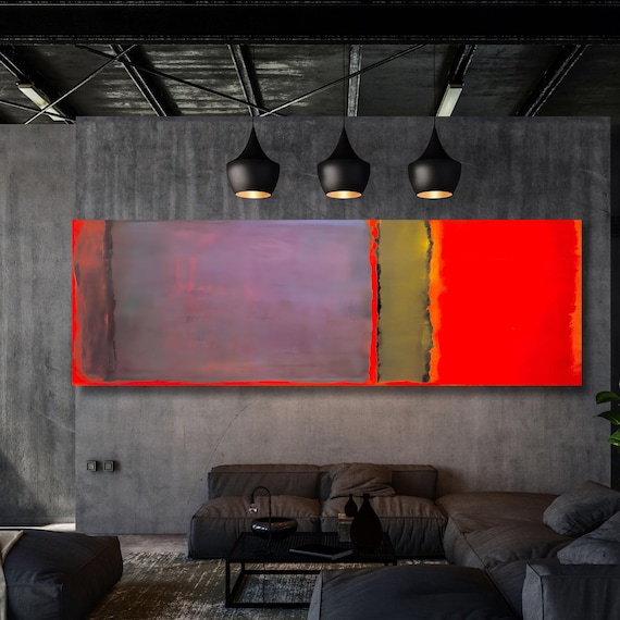 Panoramic Mark Rothko Canvas Art Famous Art,Canvas Large Wall Art,Vintage Art,Rothko Art,Gift Rothko  Wall Art Prints, Rothko Exhibition art
