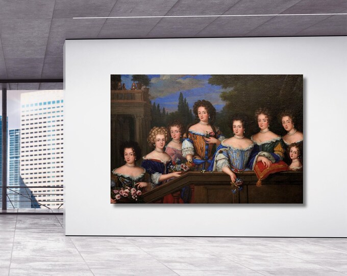 Hieronymus Bosch Ladies Throwing Flowers Canvas Print – Giclée Wall Art Poster