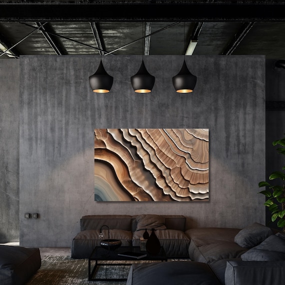 Tree Rings Canvas Wall Art Elegant Natural Wall Art Great Design Solution for Echo Tree Ring Print stump,Tree ring Wood Canvas art Texture