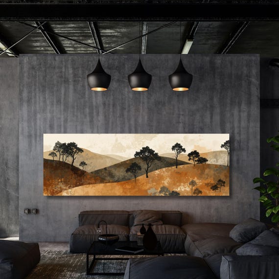landscape Canvas Wall Art, Landscape Painting Print, Fantasy Nature Wall Decor, Vintage Disney Style Artwork, Modern Home Decoration art