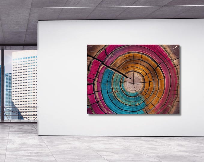 Tree Rings Canvas Wall Art Elegant Natural Wall Art Great Design Solution for Echo Tree Ring Print stump,Tree ring Wood Canvas art Texture