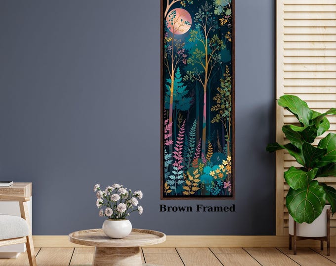 Vertical Forest Canvas Print: Tall Tree, Mountain Wall Art