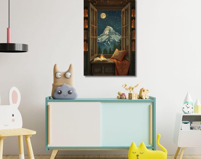 Night Court Canvas Wall Art Fantasy Book DIY Art Set,Acrylic Painting for Adults, Bookish Gift for Readers, DIY Fantasy Decor Paint Wall Art