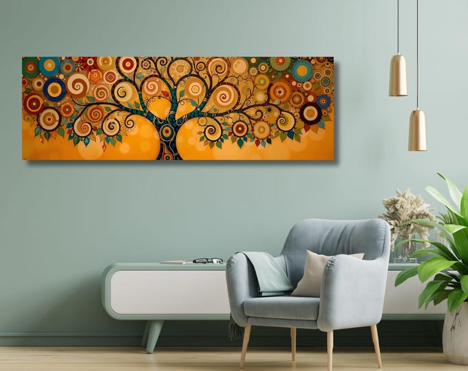 Gustav Klimt Tree of Life Canvas Print: Extra Large Wall Art