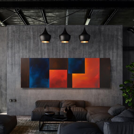 Panoramic Mark Rothko Canvas Art Print: Vintage Abstract Expressionism