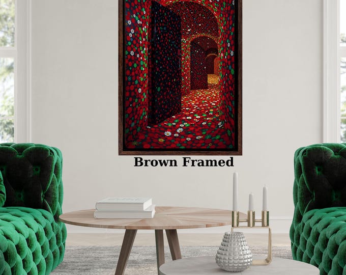 Hidden Picture Canvas Wall Art,Optical Illusion Picture in Picture Print, Surreal Hidden Image Canvas, Unique Eye Trick Wall Decor Print art