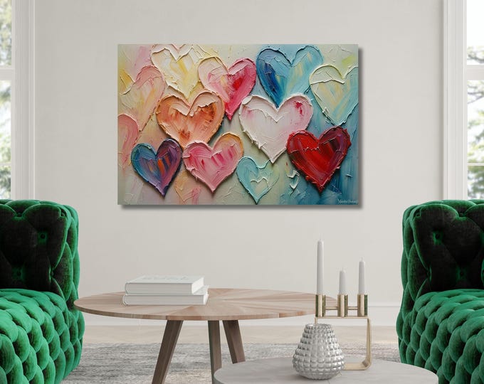 Hearts Digital Wall Art Elegant Natural Wall Art Great Design Romantic Heart Print stump,Abstract Texture Romantic wall decor gift art heart