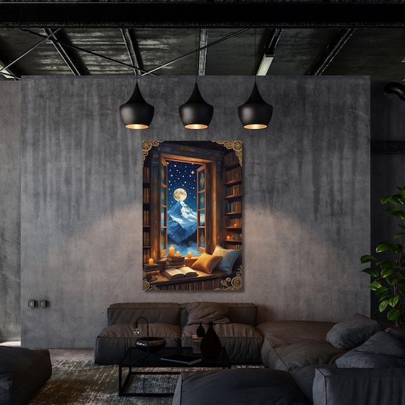 Night Court Canvas Wall Art Fantasy Book DIY Art Set,Acrylic Painting for Adults, Bookish Gift for Readers, DIY Fantasy Decor Paint Wall Art