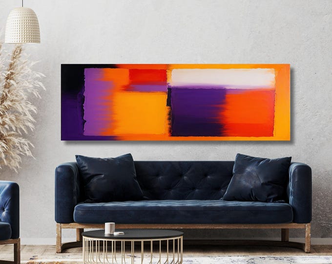 Mark Rothko Abstract Canvas Art, Large Wall Print, Exhibition Style Home Decor