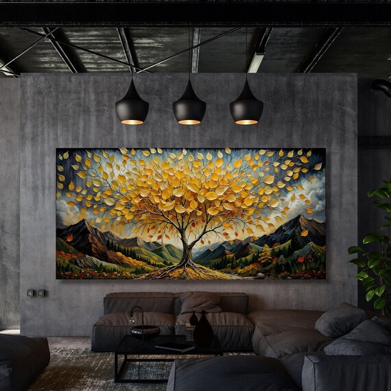 Tree of life Gustav Klimt Canvas Wall Art,Tree of life Framed Wall Art,Tree of life Poster, Extra Large Wall Art Tree of life Ready to Hang