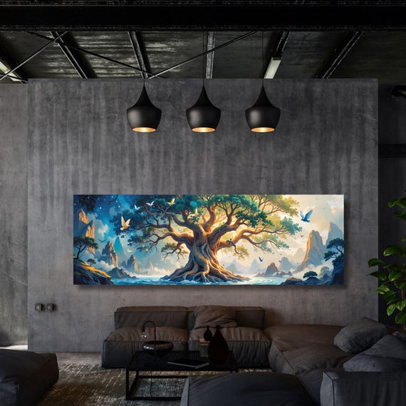 Tree of life Gustav Klimt Canvas Wall Art,Tree of life Framed Wall Art,Tree of life Poster, Extra Large Wall Art Tree of life Ready to Hang