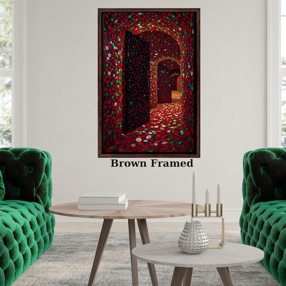 Hidden Picture Canvas Wall Art,Optical Illusion Picture in Picture Print, Surreal Hidden Image Canvas, Unique Eye Trick Wall Decor Print art