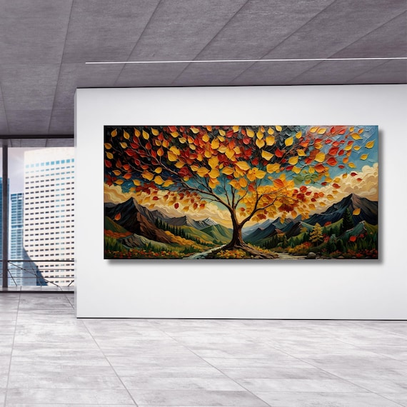 Tree of life Gustav Klimt Canvas Wall Art,Tree of life Framed Wall Art,Tree of life Poster, Extra Large Wall Art Tree of life Ready to Hang