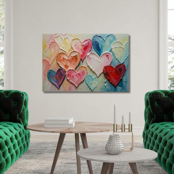 Hearts Digital Wall Art Elegant Natural Wall Art Great Design Romantic Heart Print stump,Abstract Texture Romantic wall decor gift art heart