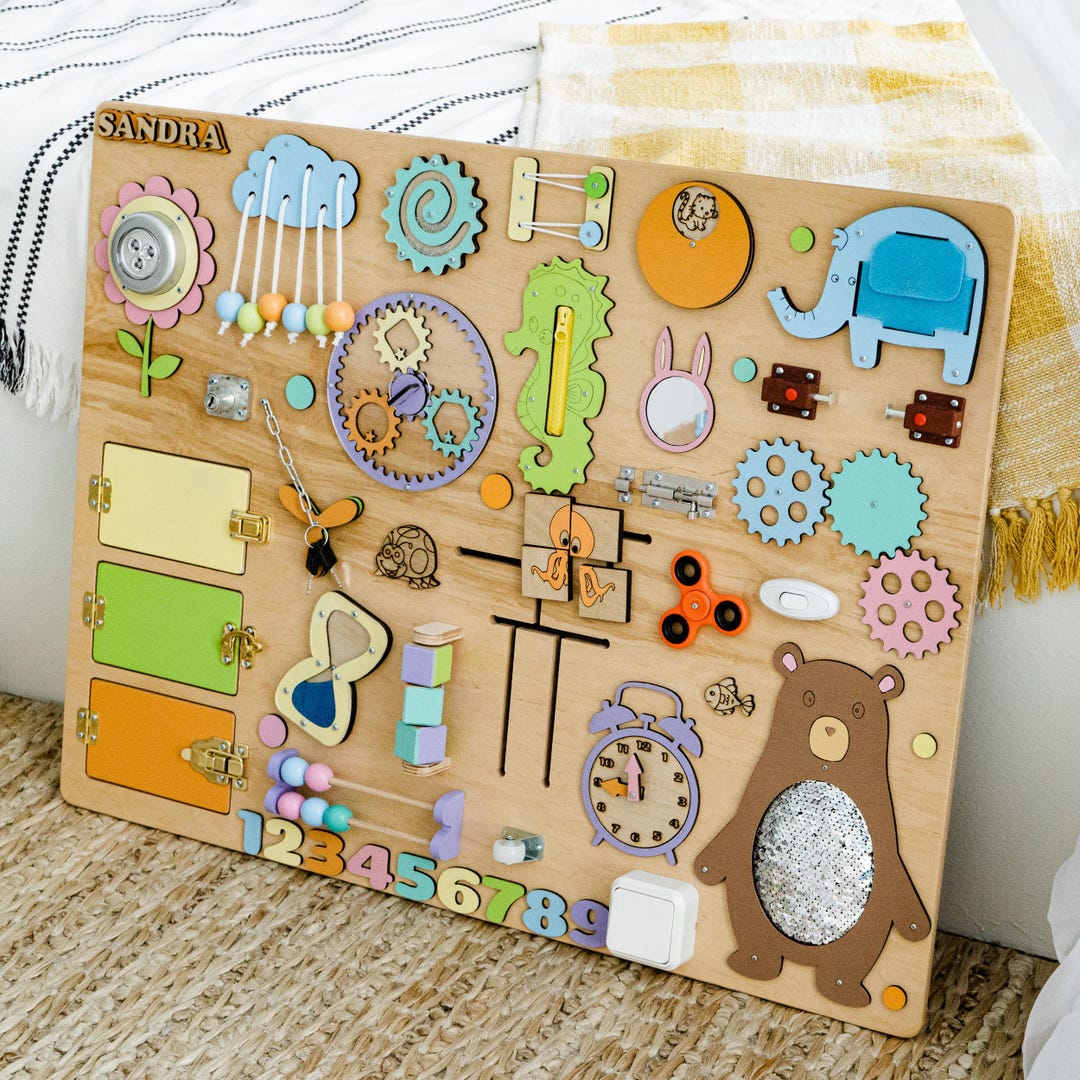 Baby Wall Busy Board, Busy Board, Extra Large Wall Busy Board, Toddler ...