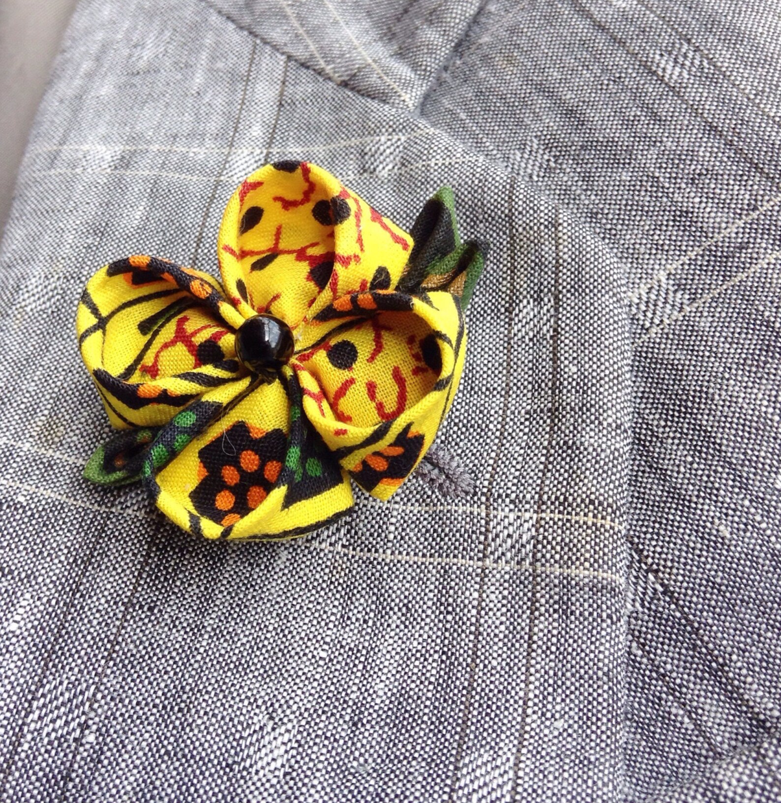 Yellow Lapel Flower Lapel Pins Mens Lapel Pin Flower Lapel Pin Etsy