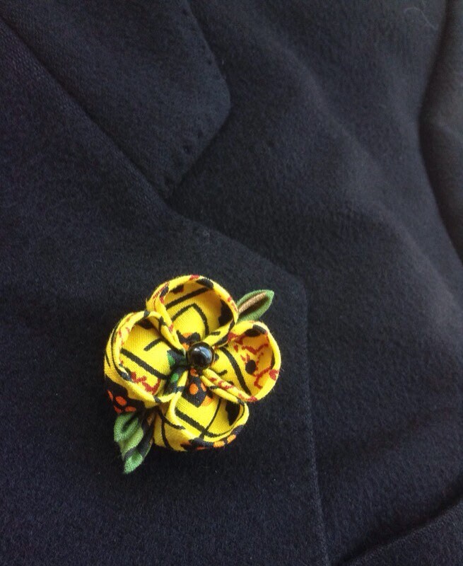 Yellow Lapel Flower Lapel Pins Mens Lapel Pin Flower Lapel Pin Etsy