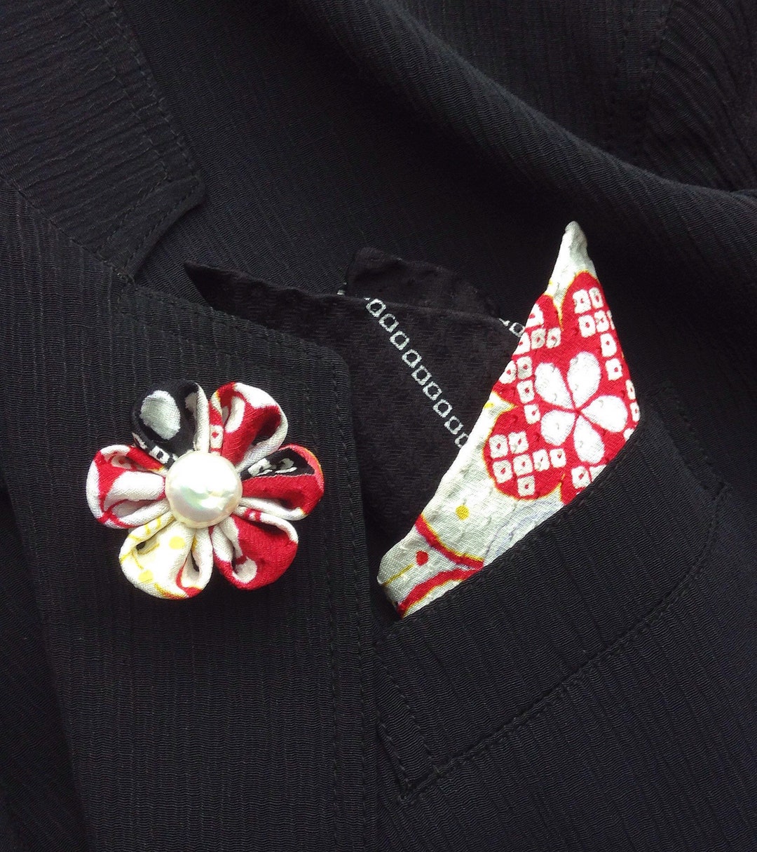 Lapel Pin Pocket Square Set Lapel Pins Mens Lapel Pin Flower Etsy