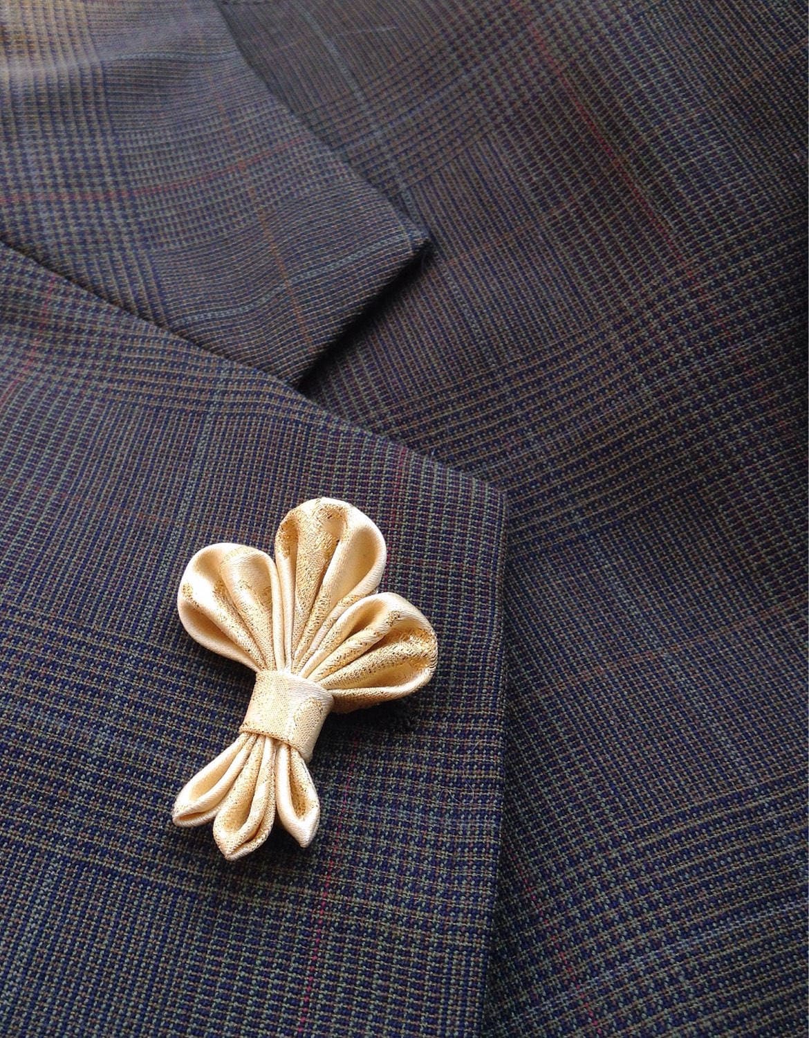 Lapel Pins Mens Lapel Pin Flower Lapel Pin Fleur de Lis Silk Etsy