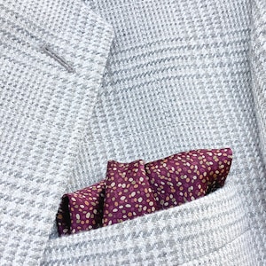 Silk Pocket Square Brown Handkerchief Father Boyfriend Gift For Men Husband Dad Brown Pocket Square Mens Hanky Hand Rolled Hems
