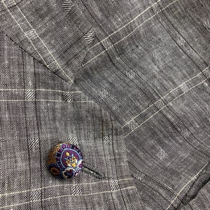 Purple Gold Blue Silk Round Lapel Pin Silk Button Lapel Pins Men Wedding Paisley Boutonniere Gifts For Boyfriend Gifts For Him Men Under 20 image 2