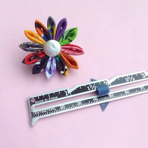 Lapel Pins Mens Lapel Pin Flower Lapel Pin Kanzashi Brooch Colorful Boutonniere Daisy Lapel Flower Boyfriend Groomsman Gift For Men Custom image 8