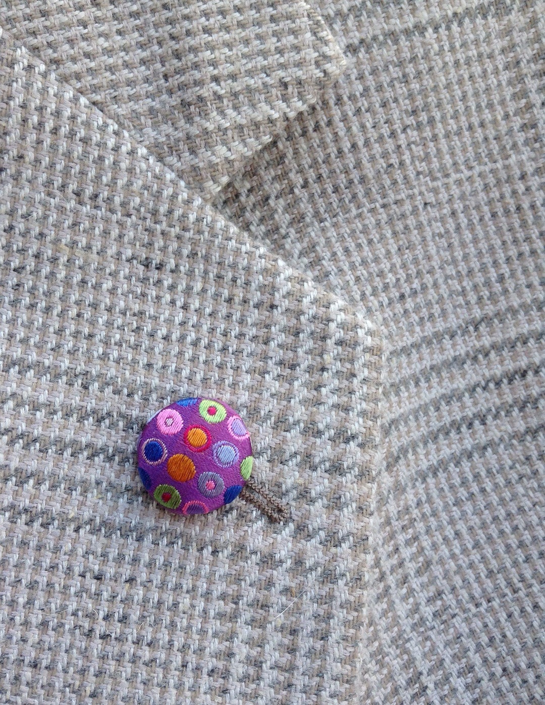 Mens Lapel Pin Button Lapel Pin Silk Lapel Button Round Custom Etsy