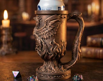 Hand-Painted Eternal Flame Can Holder