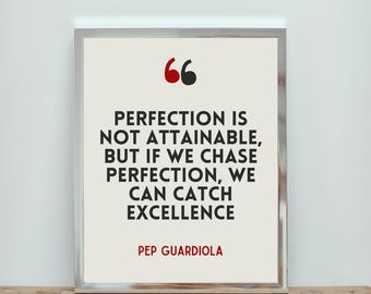 Pep Guardiola Quote Print: Football Wall Art (Digital Download)