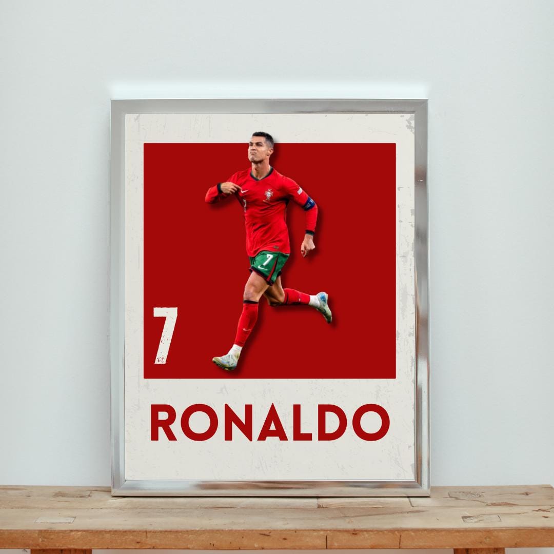 クリスティアーノ・ロナウド ポルトガル サッカーポスター：CR7