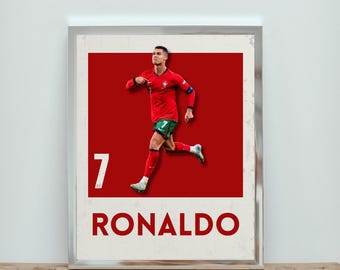 Cristiano Ronaldo Portugal Soccer Poster: CR7 Sports Art (Digital Download)