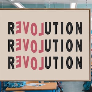 Revolution | Justice | Resist | Activism | Equality | LGBTQ+ | Courage | Social Rights | Inclusion | Human Rights | Wall Art | Wall Decor