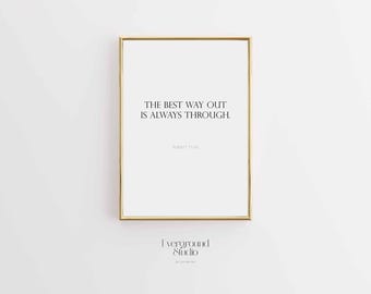 Robert Frost Quote Poster | Inspirational Wall Art | Perseverance Motivation Print | Printable Decor
