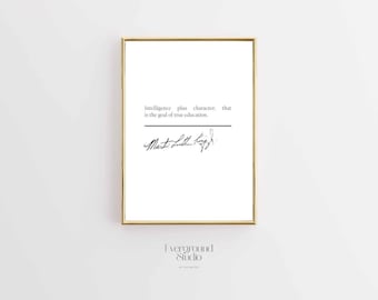 Martin Luther King Jr. Zitat Kunstdruck | Minimalistisches Wandbild (Digitaler Download)